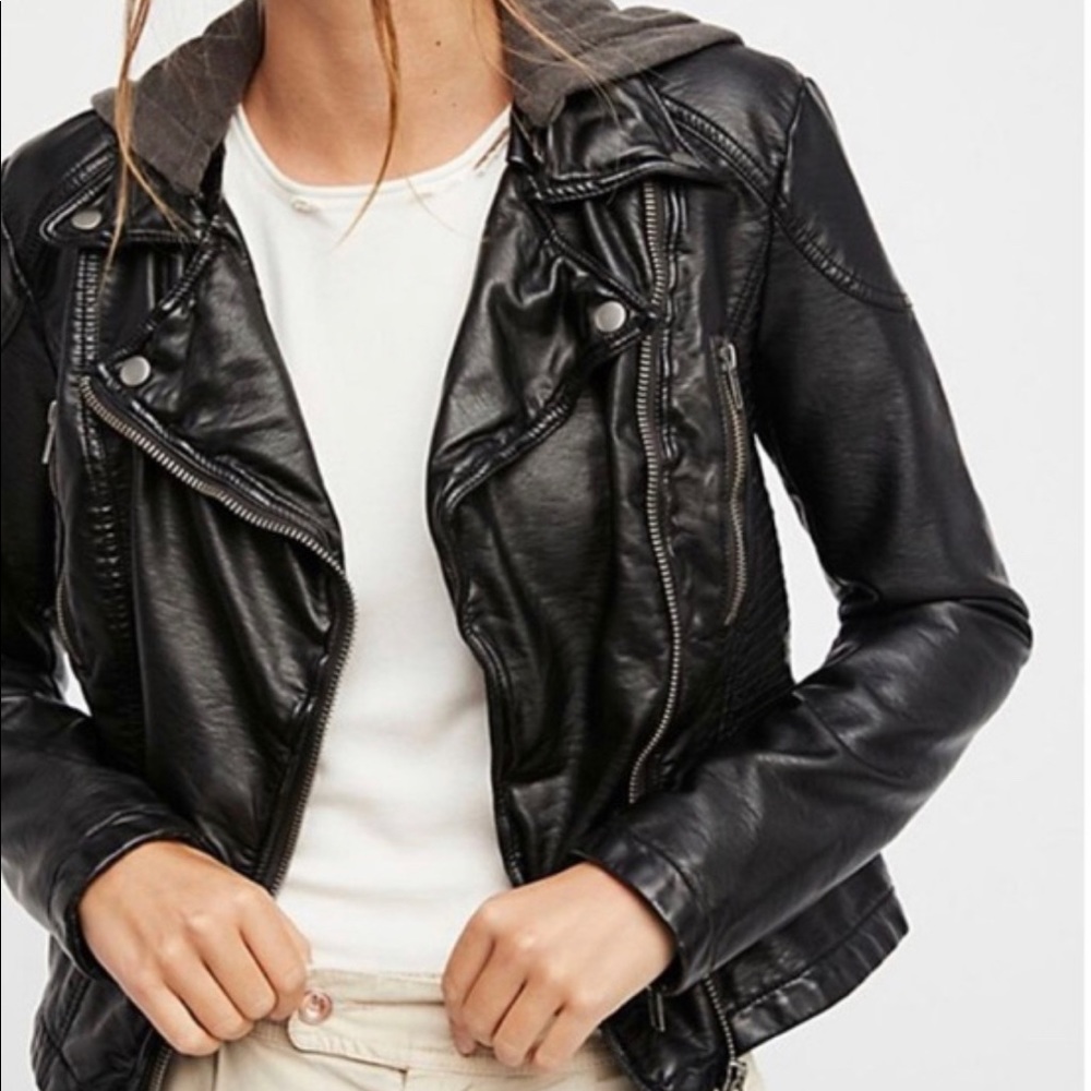 Free people Leather Jacket